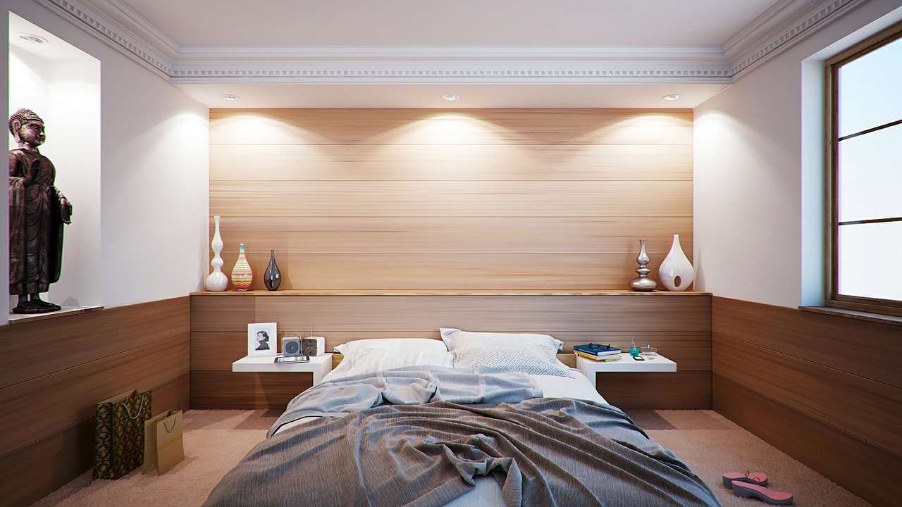 Well-planned bedroom lighting
